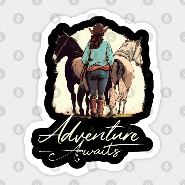 Love Horse Riding Sticker by ArtRoute02